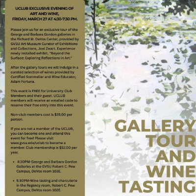 Gallery Tour and Wine Tasting